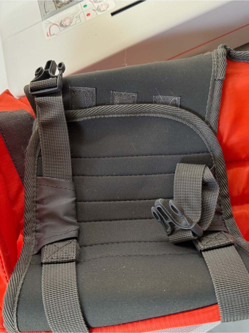 Outward Hound Orange Dog Life Jacket with Gray Straps - Picture 3 of 5